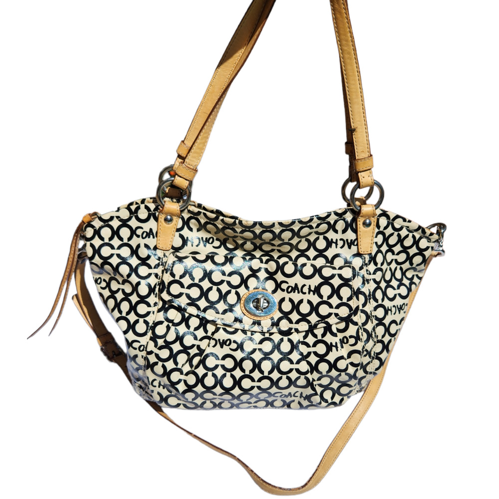 Coach Signature Satchel w/ Cross Body Handbag